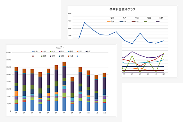 年 礼和２年 版エクセルシンプル家計簿 いつものきりんとうさぎ