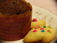 クッキーとチョコカップケーキ