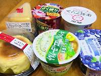 コンビニで買ってきたデザート