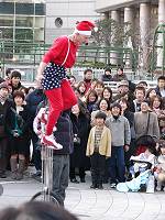 クリスマスバージョンのジャグリング