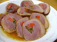 合鴨の野菜巻き