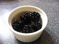 ベランダで収穫した木いちご